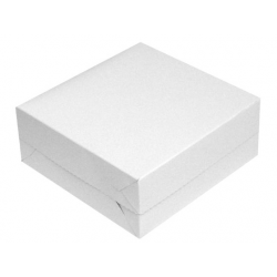 Tortová škatuľa 28x28x10cm biela